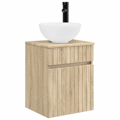 Wall-mounted Sink Vanity Sonoma Oak 39 x 35 x 63 cm