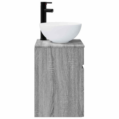 Wall-mounted Sink Vanity Grey Sonoma 39 x 35 x 63 cm
