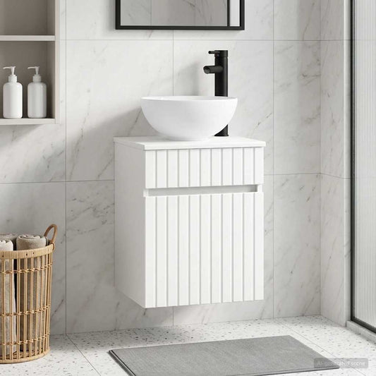 Wall-mounted Sink Vanity White 39 x 41 x 64.5 cm
