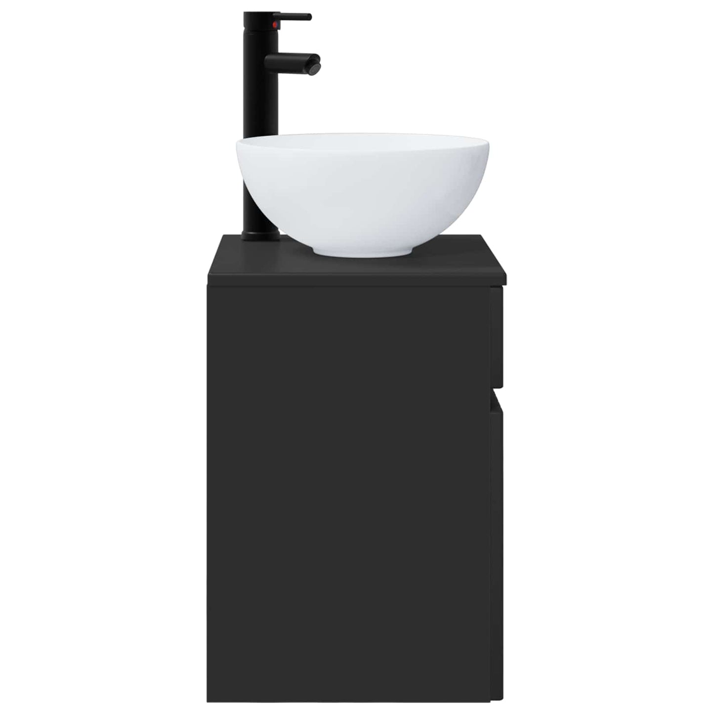 Wall-mounted Sink Vanity Black 39 x 41 x 64.5 cm
