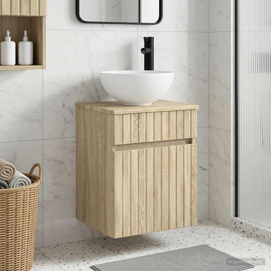 Wall-mounted Sink Vanity Sonoma Oak 39 x 41 x 64.5 cm