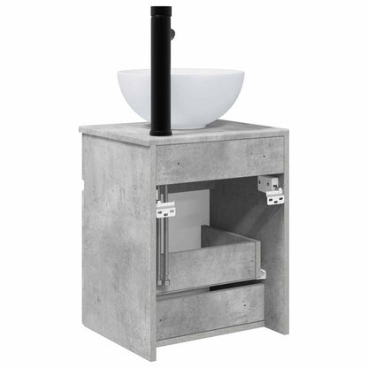 Wall-mounted Sink Vanity Concrete Grey 39 x 41 x 64.5 cm
