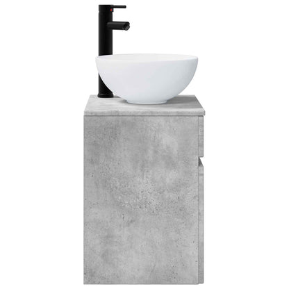 Wall-mounted Sink Vanity Concrete Grey 39 x 41 x 64.5 cm