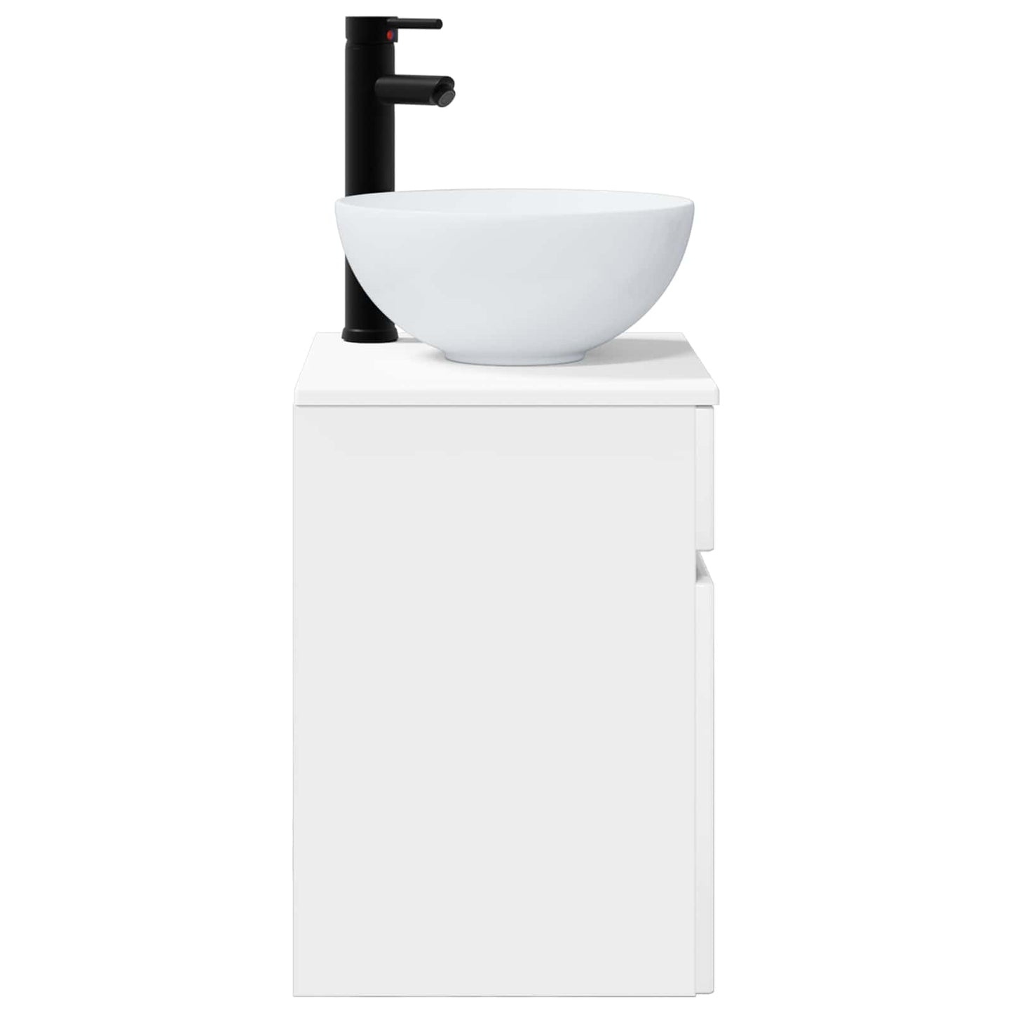 Wall-mounted Sink Vanity High Gloss White 39 x 41 x 64.5 cm