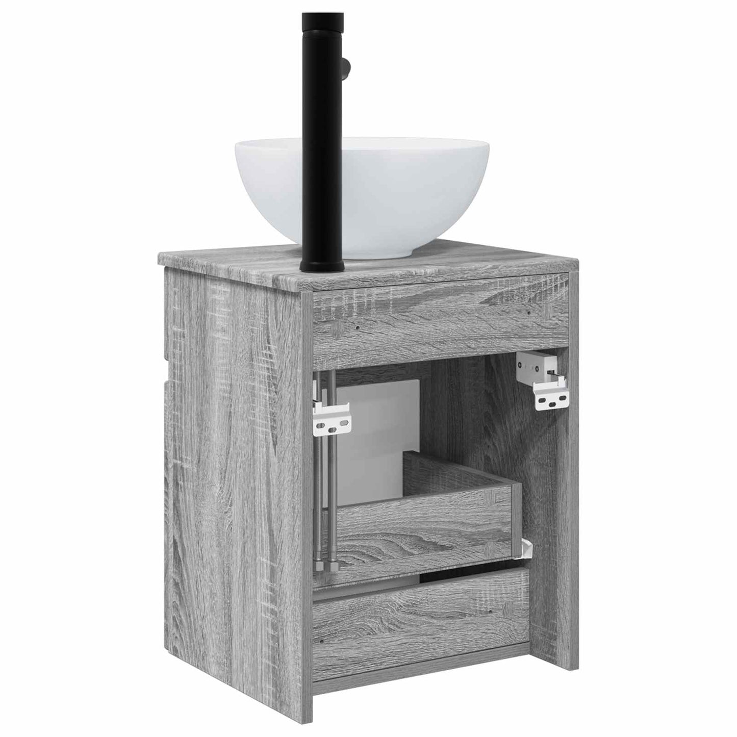 Wall-mounted Sink Vanity Grey Sonoma 39 x 41 x 64.5 cm