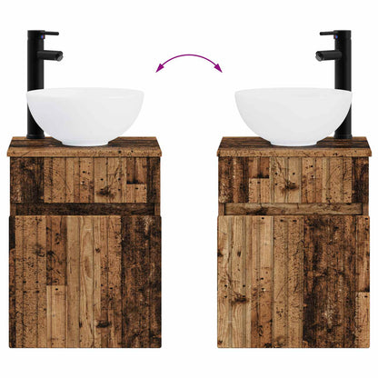 Wall-mounted Sink Vanity Old Wood 39 x 41 x 64.5 cm