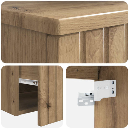 Wall-mounted Sink Vanity Artisan Oak 39 x 41 x 64.5 cm