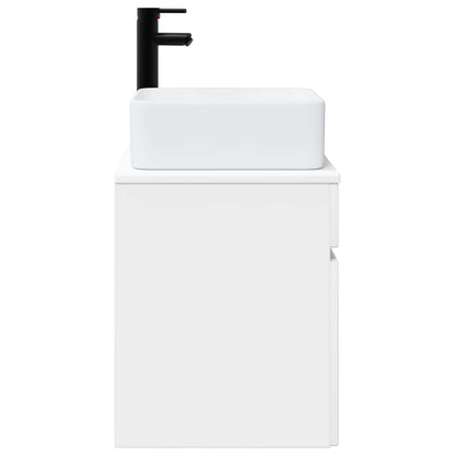Wall-mounted Sink Vanity White 49 x 41 x 63 cm Engineered Wood