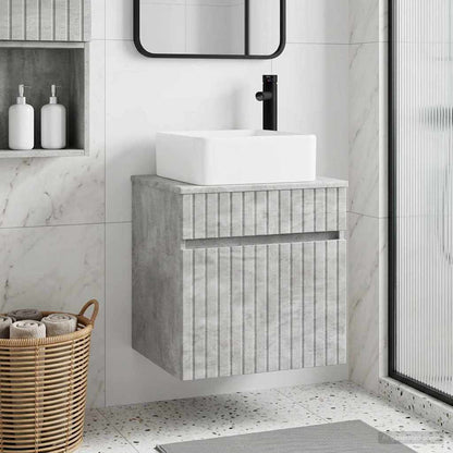 Wall-mounted Sink Vanity Concrete Grey 49 x 41 x 63 cm