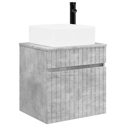 Wall-mounted Sink Vanity Concrete Grey 49 x 41 x 63 cm
