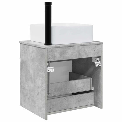 Wall-mounted Sink Vanity Concrete Grey 49 x 41 x 63 cm