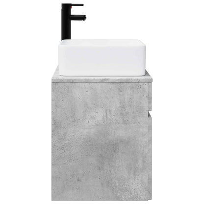 Wall-mounted Sink Vanity Concrete Grey 49 x 41 x 63 cm