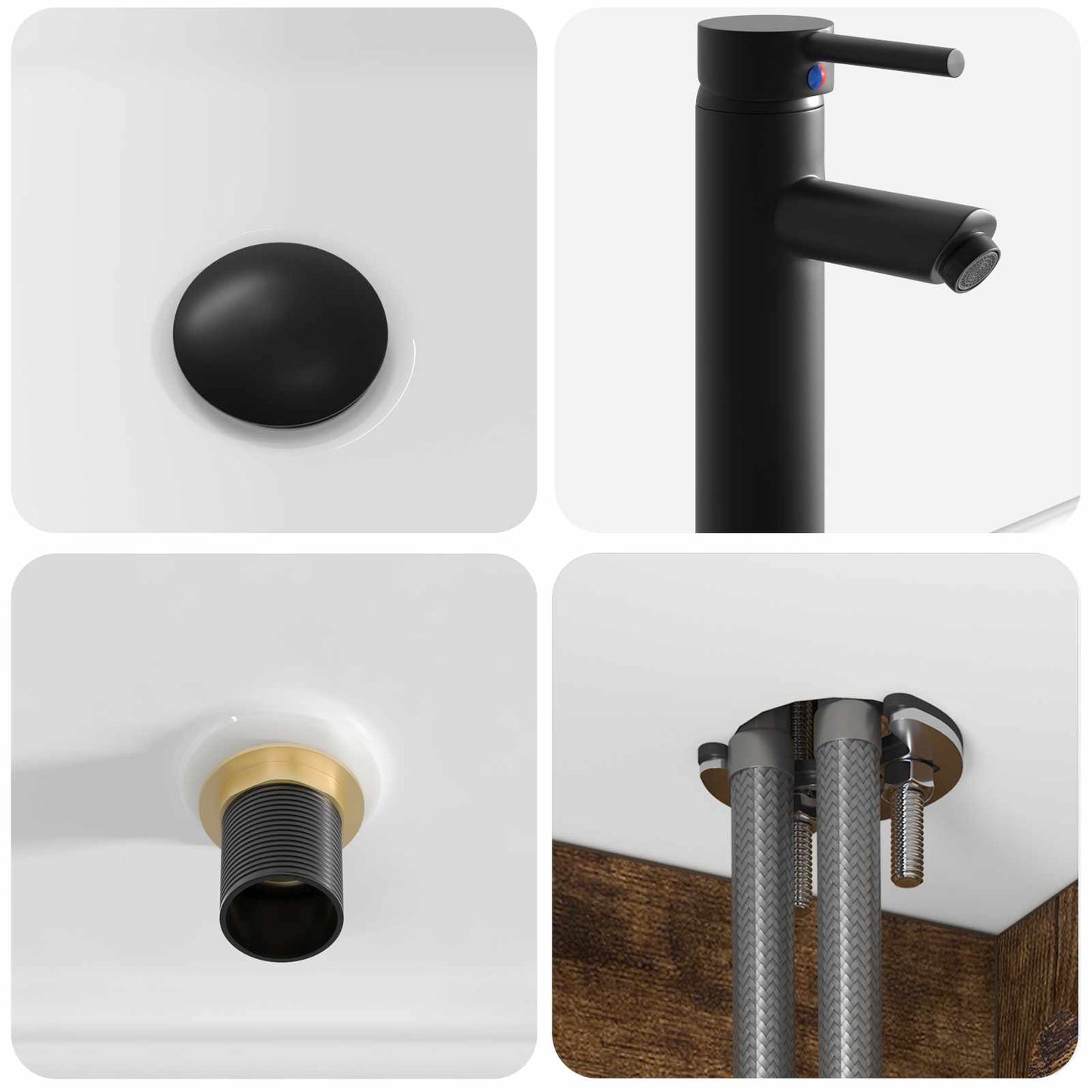 Wall-mounted Sink Vanity Smoked Oak 49 x 41 x 63 cm