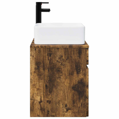Wall-mounted Sink Vanity Smoked Oak 49 x 41 x 63 cm