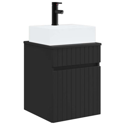 Wall-mounted Sink Vanity Black 39 x 41 x 62.5 cm