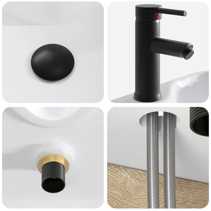 Wall-mounted Sink Vanity Sonoma Oak 39 x 41 x 62.5 cm