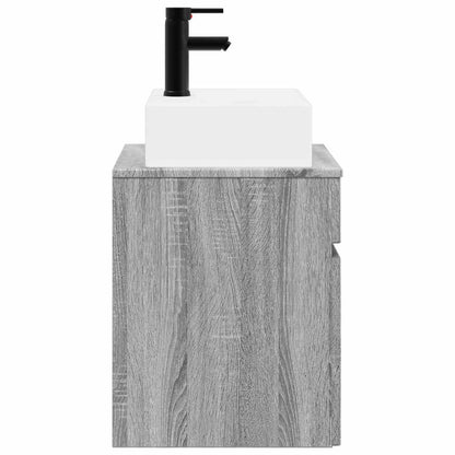 Wall-mounted Sink Vanity Grey Sonoma 39 x 41 x 62.5 cm