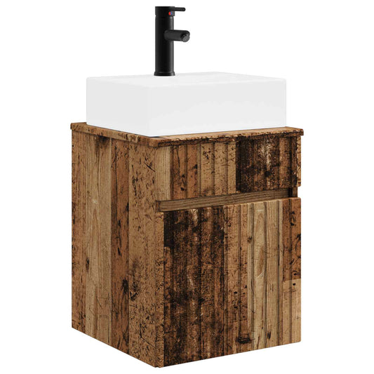 Wall-mounted Sink Vanity Old Wood 39 x 41 x 62.5 cm
