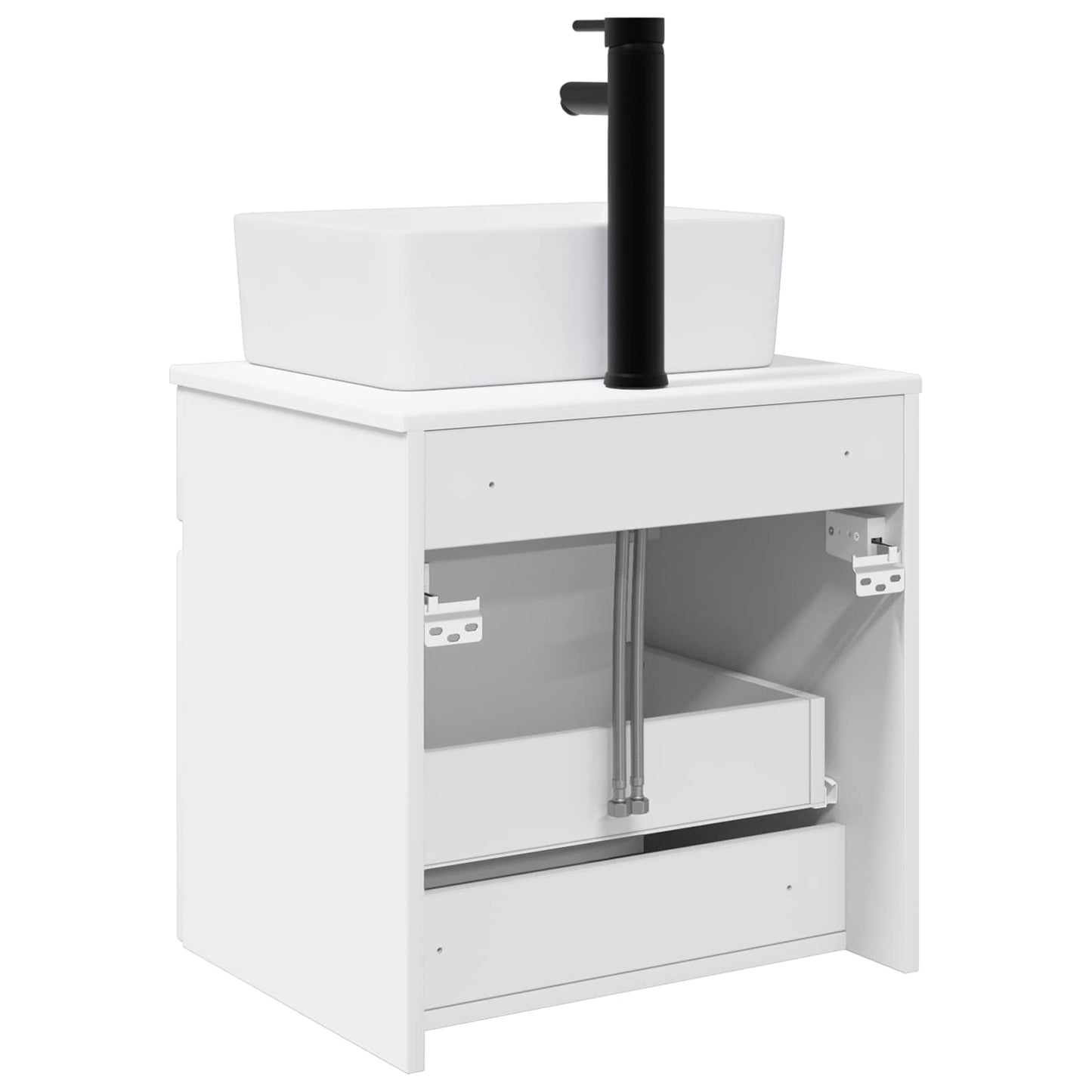 Wall-mounted Sink Vanity White 49 x 41 x 63 cm Engineered Wood