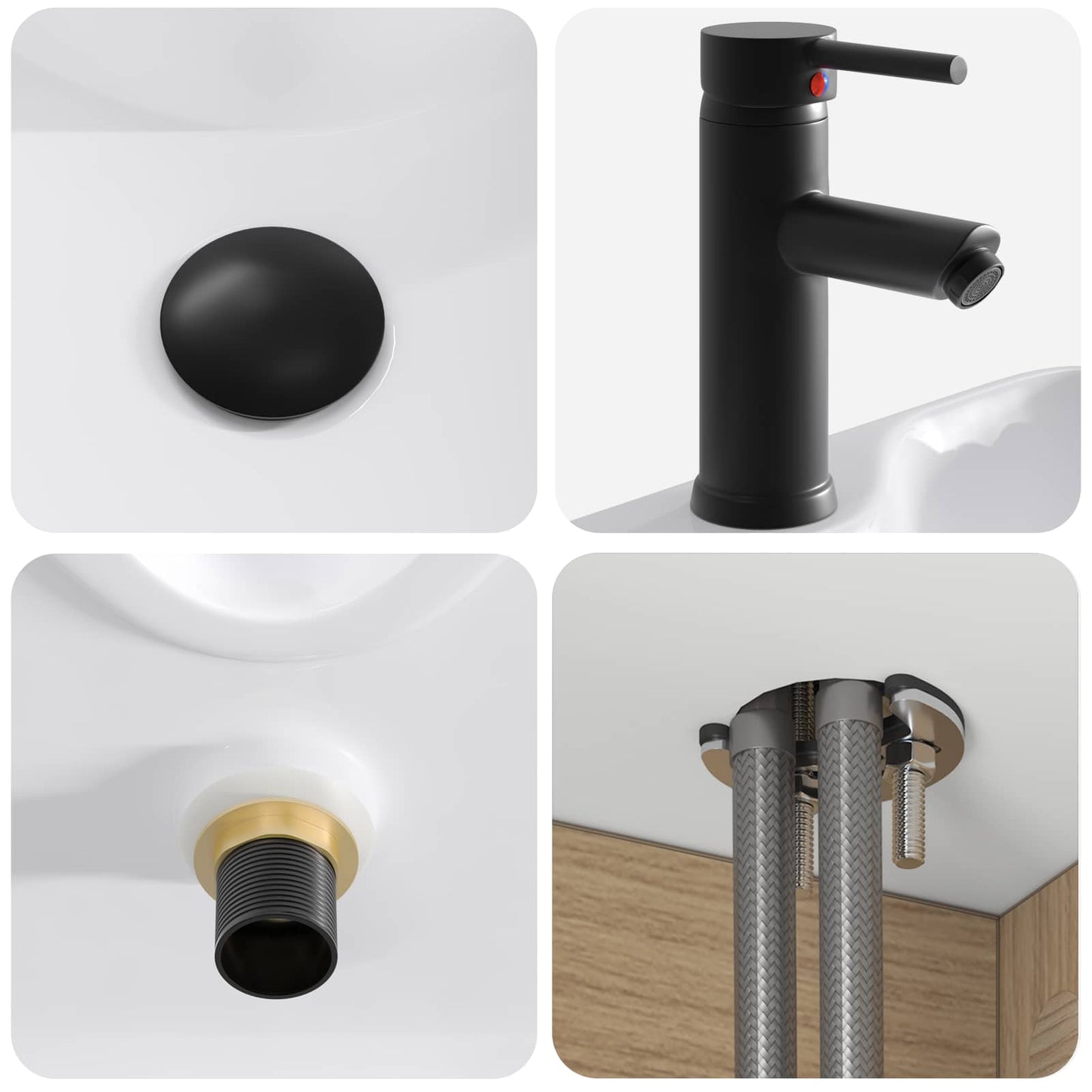 Wall-mounted Sink Vanity Artisan Oak 49 x 41 x 63 cm