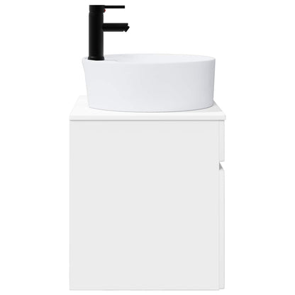 Wall-mounted Sink Vanity White 49 x 44.5 x 65 cm