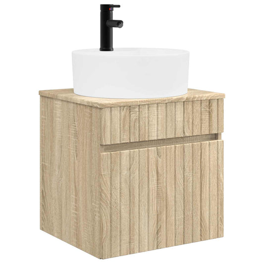 Wall-mounted Sink Vanity Sonoma Oak 49 x 44.5 x 65 cm