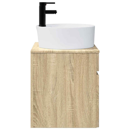 Wall-mounted Sink Vanity Sonoma Oak 49 x 44.5 x 65 cm