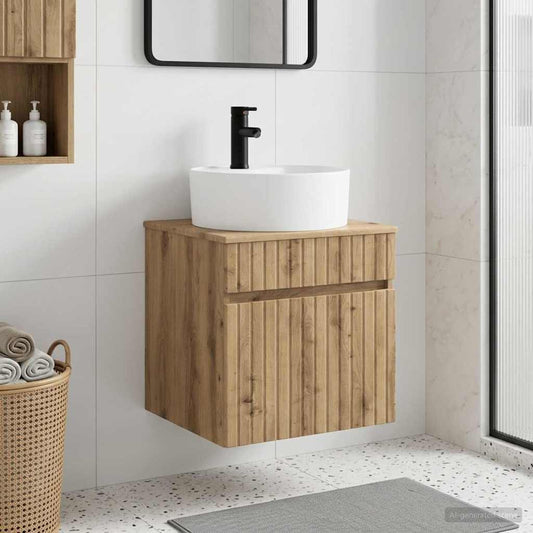 Wall-mounted Sink Vanity Artisan Oak 49 x 44.5 x 65 cm