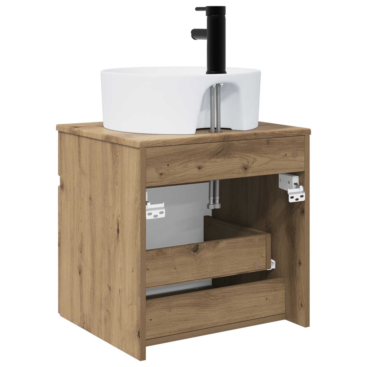 Wall-mounted Sink Vanity Artisan Oak 49 x 44.5 x 65 cm