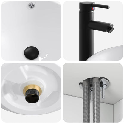 Wall-mounted Sink Vanity White 49 x 44.5 x 66.5 cm