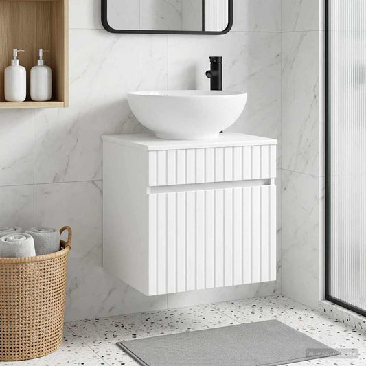 Wall-mounted Sink Vanity White 49 x 44.5 x 66.5 cm