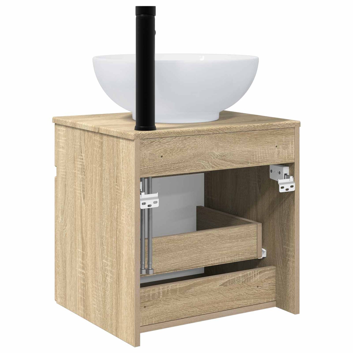 Wall-mounted Sink Vanity Sonoma Oak 49 x 44.5 x 66.5 cm