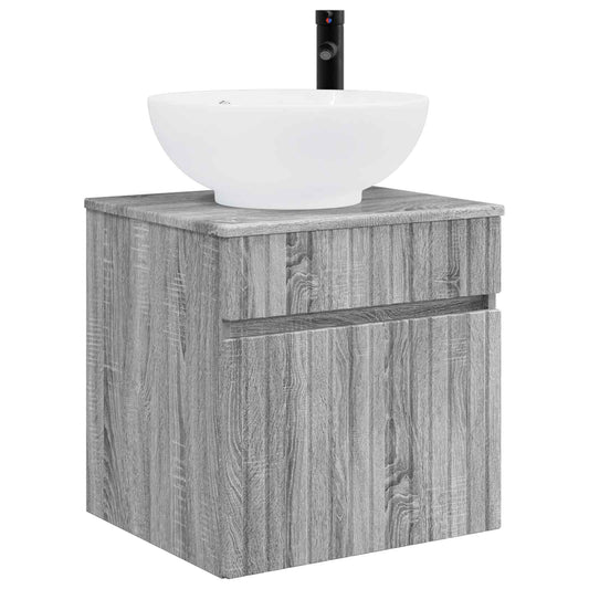 Wall-mounted Sink Vanity Grey Sonoma 49 x 44.5 x 66.5 cm