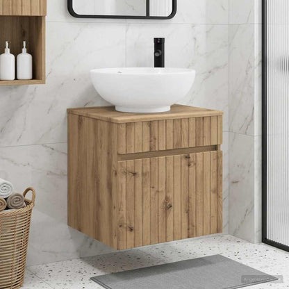 Wall-mounted Sink Vanity Artisan Oak 49 x 44.5 x 66.5 cm