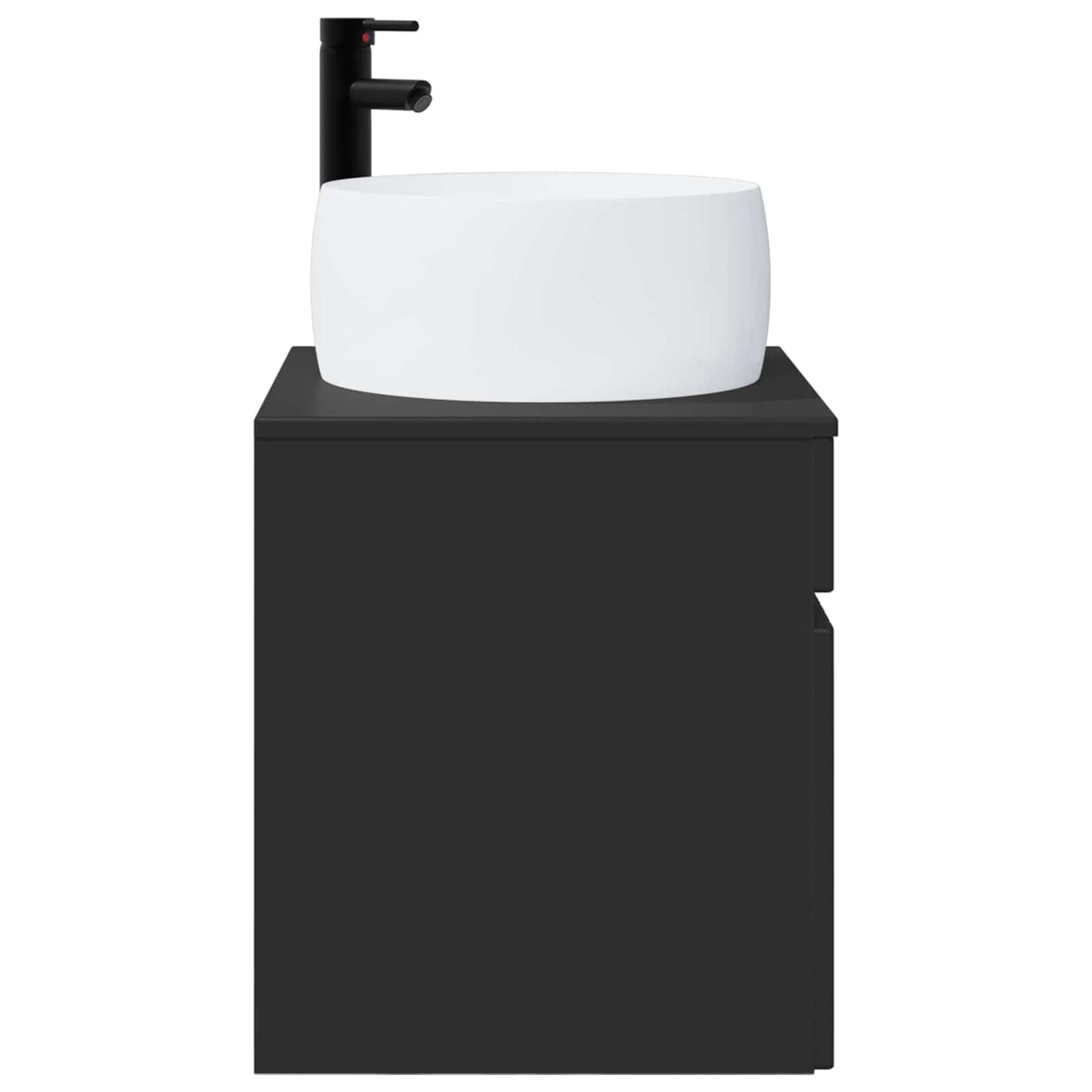 Wall-mounted Sink Vanity Black 49 x 44.5 x 66 cm