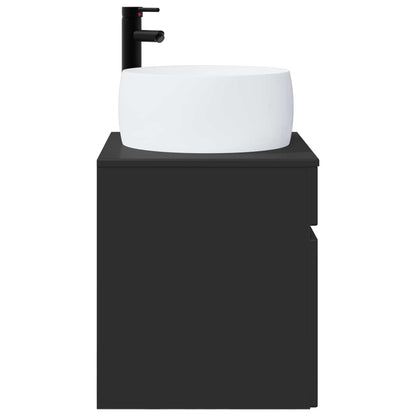 Wall-mounted Sink Vanity Black 49 x 44.5 x 66 cm