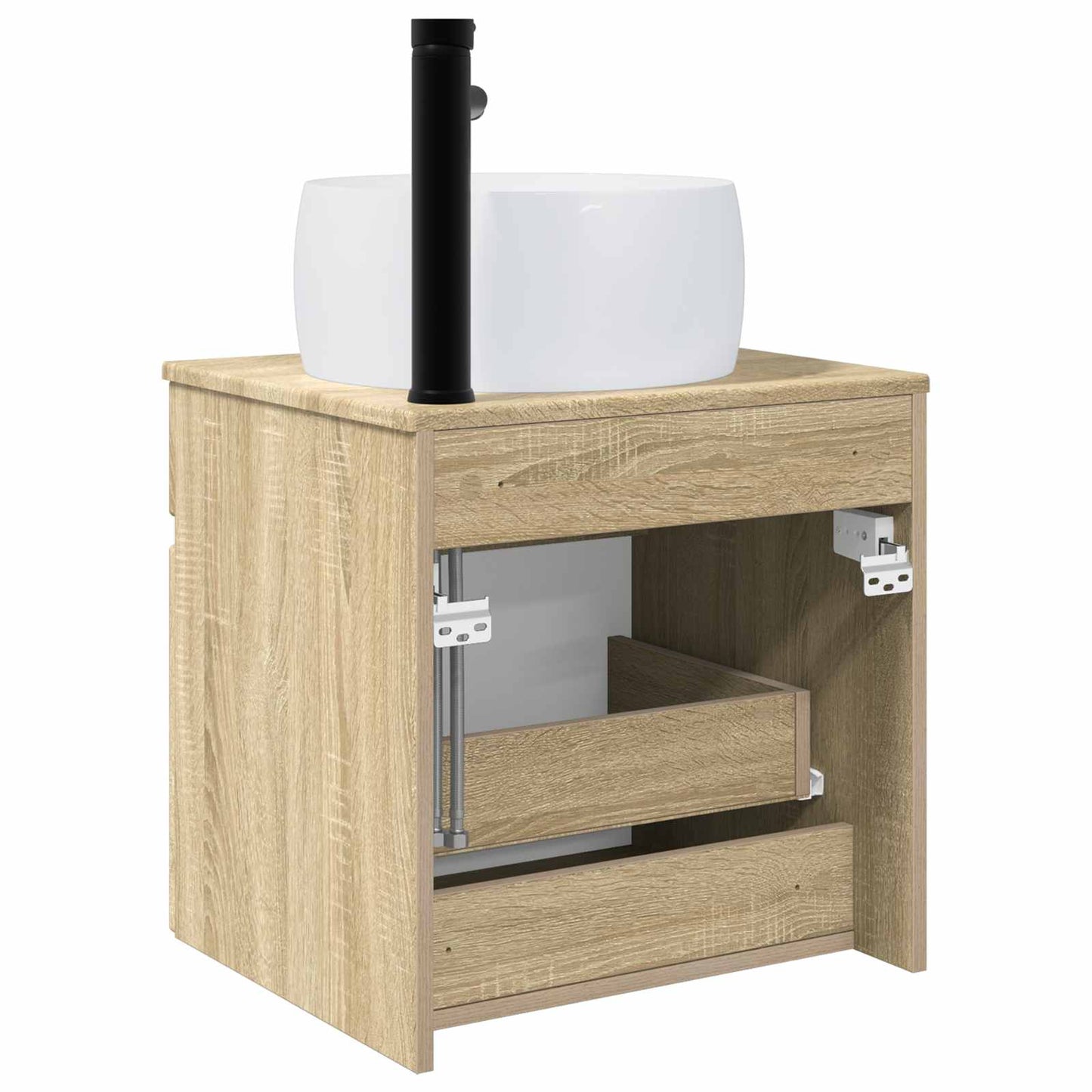 Wall-mounted Sink Vanity Sonoma Oak 49 x 44.5 x 66 cm