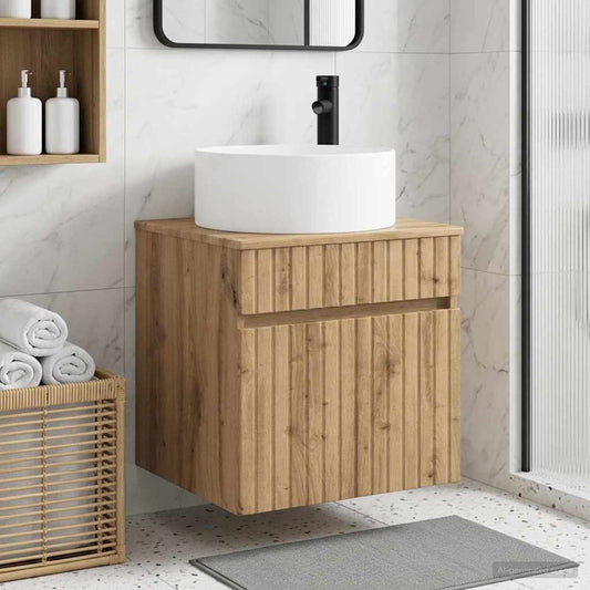Wall-mounted Sink Vanity Artisan Oak 49 x 44.5 x 65.5 cm