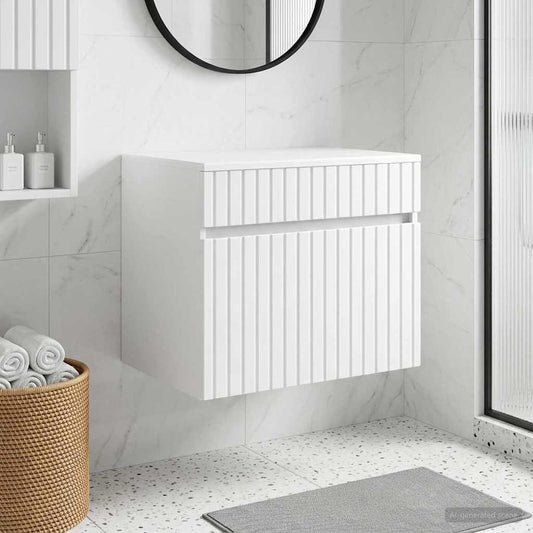 Wall-mounted Bathroom Cabinet White 59 x 44.5 x 50 cm