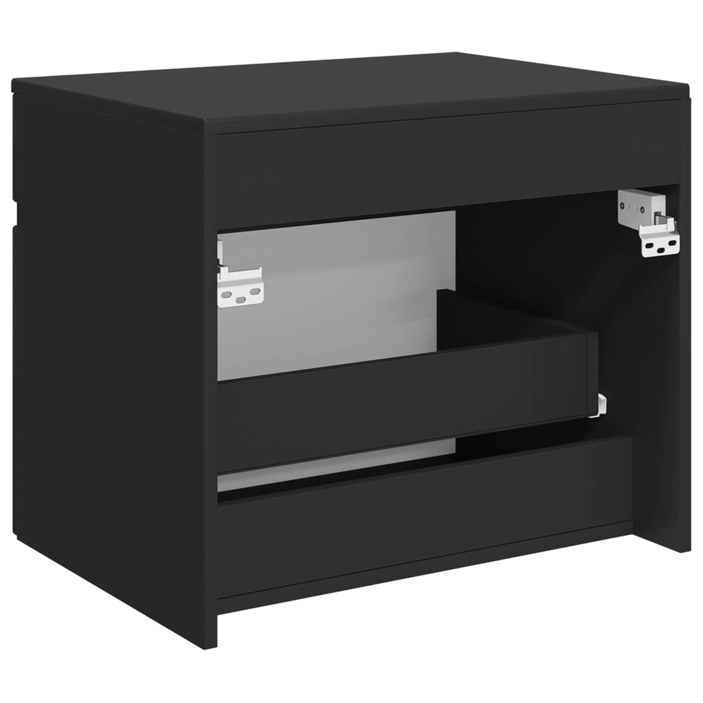 Wall-mounted Bathroom Cabinet Black 59 x 44.5 x 50 cm