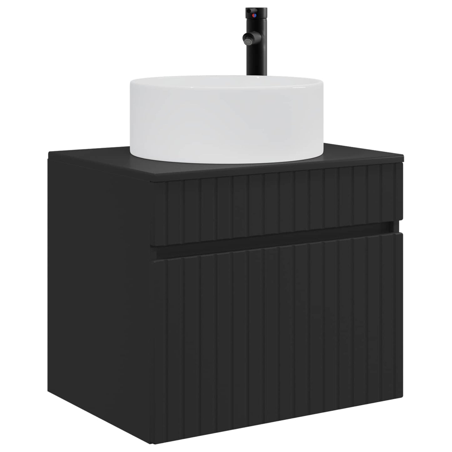 Wall-mounted Bathroom Cabinet Black 59 x 44.5 x 50 cm