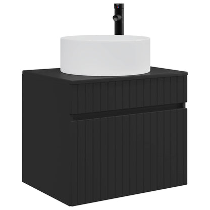 Wall-mounted Bathroom Cabinet Black 59 x 44.5 x 50 cm