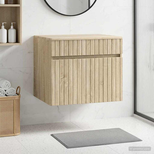 Wall-mounted Bathroom Cabinet Sonoma Oak 59 x 44.5 x 50 cm