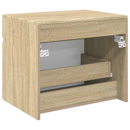 Wall-mounted Bathroom Cabinet Sonoma Oak 59 x 44.5 x 50 cm