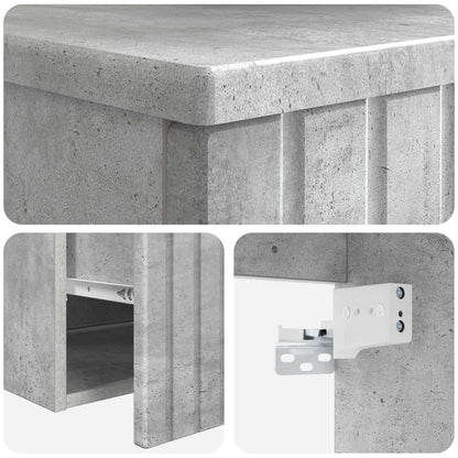 Wall-mounted Bathroom Cabinet Concrete Grey 59 x 44.5 x 50 cm