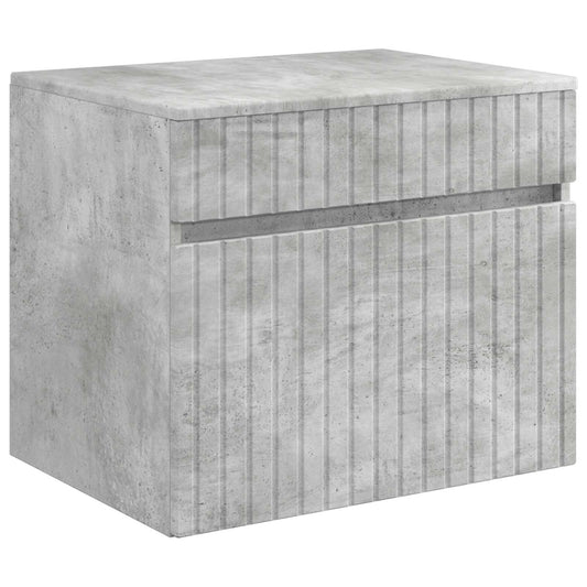 Wall-mounted Bathroom Cabinet Concrete Grey 59 x 44.5 x 50 cm