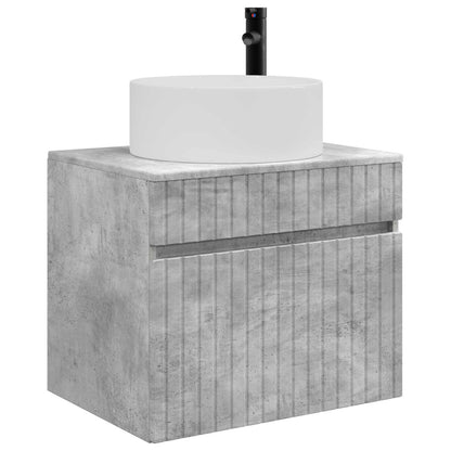Wall-mounted Bathroom Cabinet Concrete Grey 59 x 44.5 x 50 cm