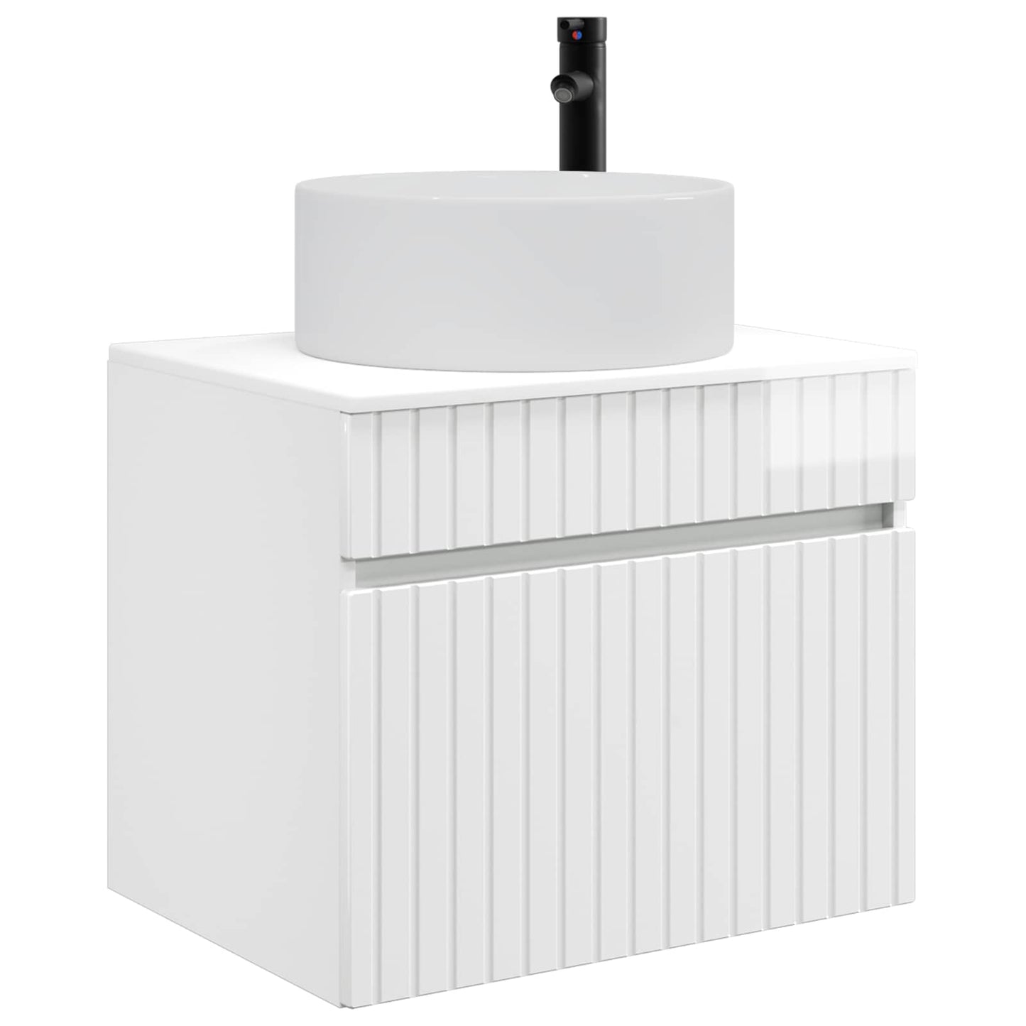 Wall-mounted Bathroom Cabinet High Gloss White