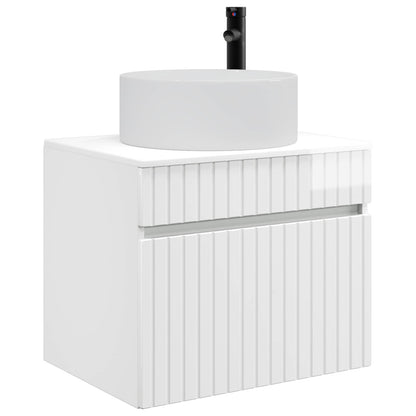 Wall-mounted Bathroom Cabinet High Gloss White