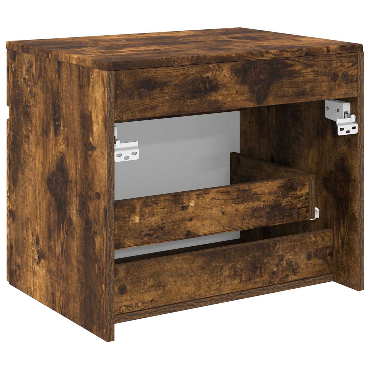 Wall-mounted Bathroom Cabinet Smoked Oak 59 x 44.5 x 50 cm